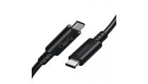 Kabelis CHOETECH USB4, USB-C - USB-C, 40Gbps, 100W, 20V/ 5A, 8K/ 60HZ, 0.8m